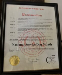 Cherry Hill NJ Proclamation