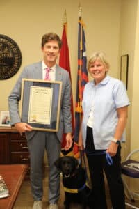 Nat. Service Dog Month2 Jamison & Carole and Chaz