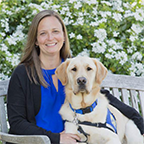 Dawn Gatley with Canine Companions service dog